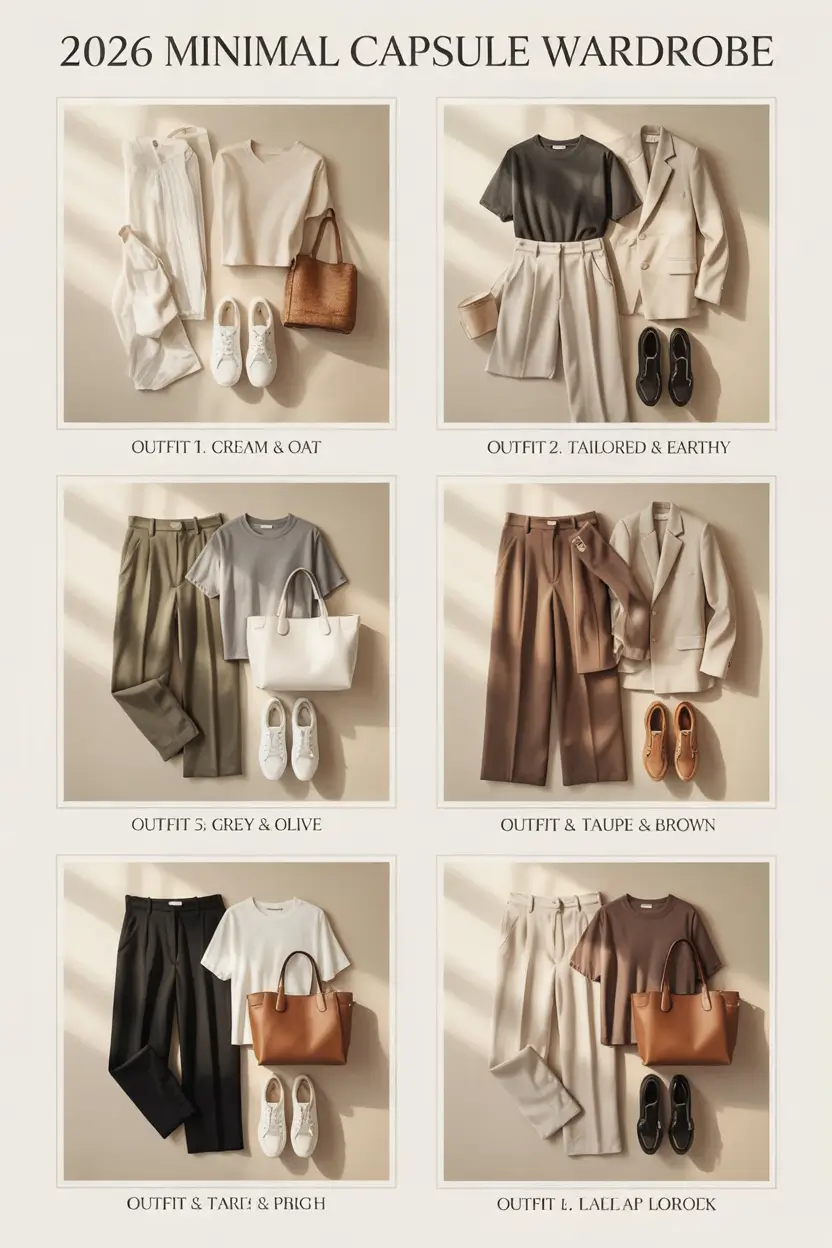 Capsule Wardrobe Outfit Ideas 2026: Minimalist Looks for Effortless Style