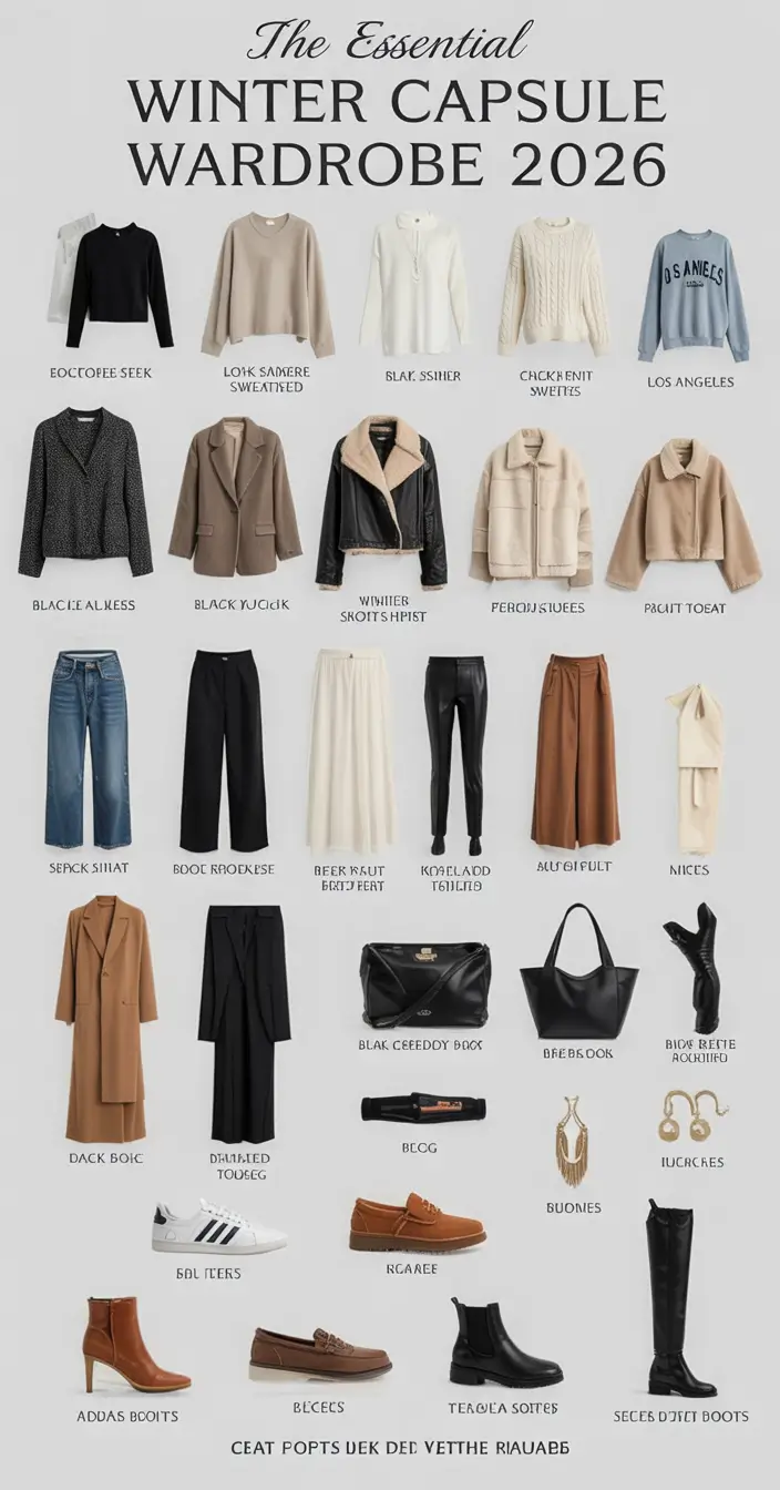 Capsule Wardrobe Outfit Ideas 2026: Minimalist Looks for Effortless Style