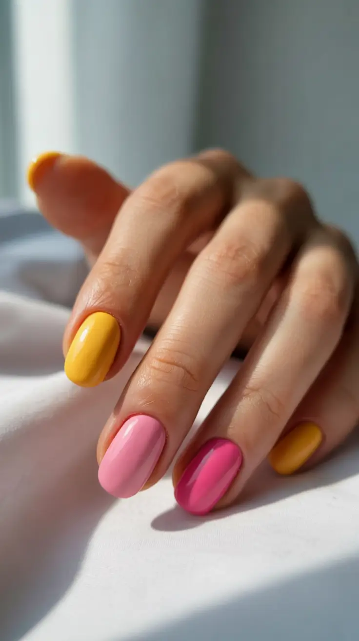 Spring Nails Color Ideas 2026: Fresh Two-Color & Solid Spring Manicures