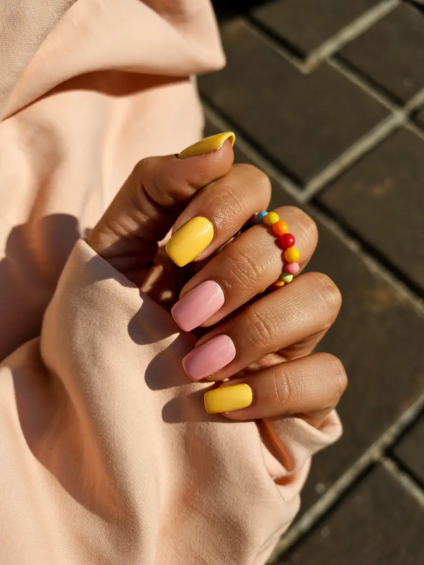Spring Nails Color Ideas 2026: Fresh Two-Color & Solid Spring Manicures