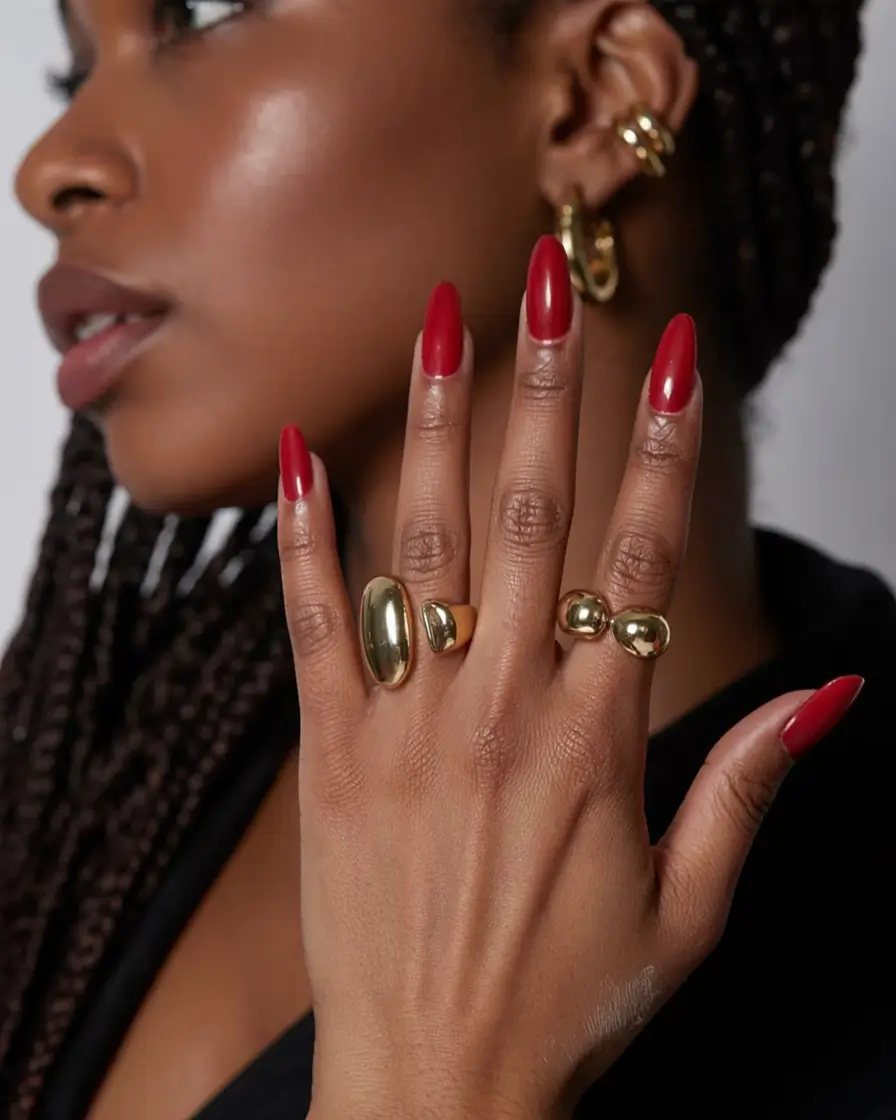Glam Spring Nails for Dark Skin 2026: Chic Colors and Polished Manicure Ideas